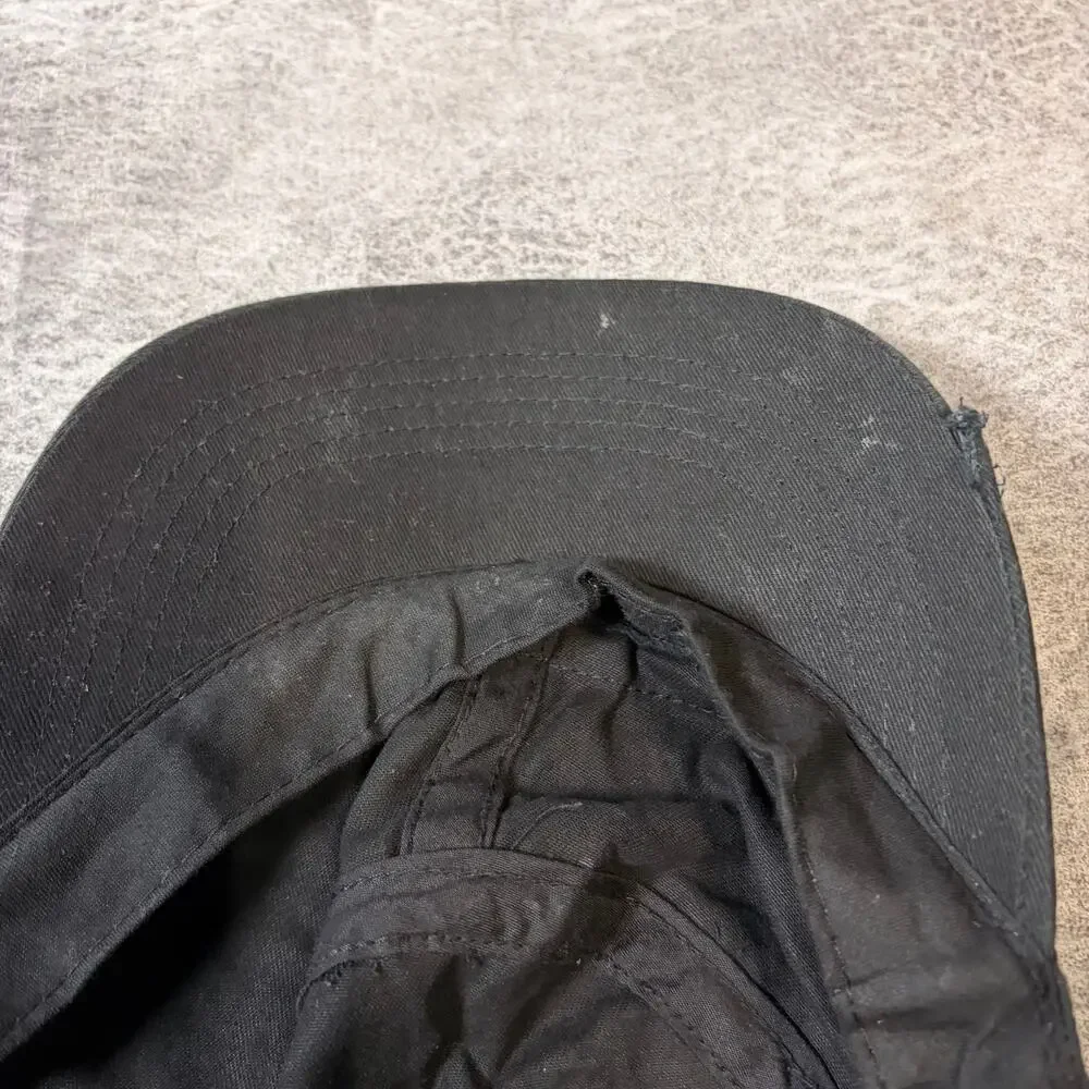 Black Butterfly Metallic Y2k Cap